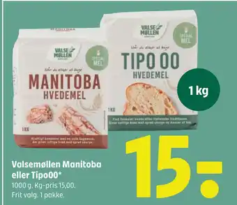 Coop 365 Valsemøllen Manitoba eller Tipo00 tilbud