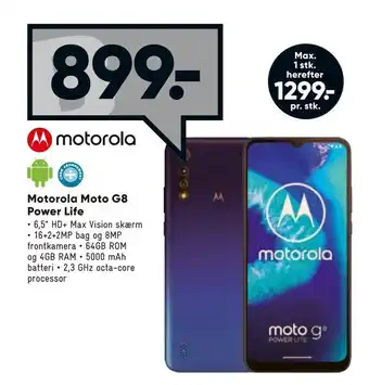Bilka Motorola Moto G8 Power Life tilbud