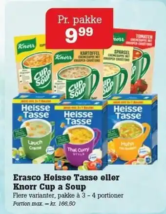 Poetzsch Padborg Erasco Heisse Tasse eller Knorr Cup s Soup tilbud