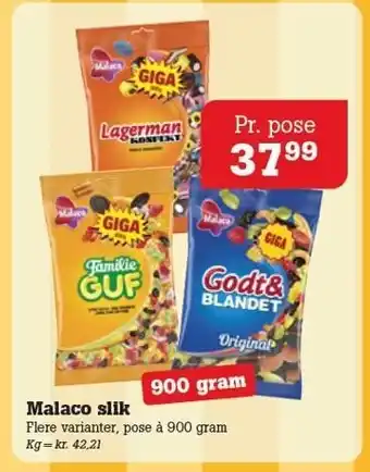 Poetzsch Padborg Malaco slik tilbud