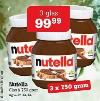 Poetzsch Padborg Nutella tilbud