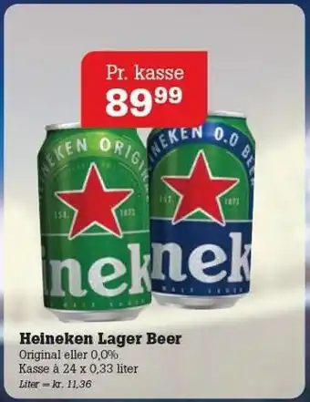 Poetzsch Padborg Heineken Lager Beer tilbud