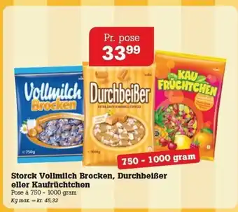 Poetzsch Padborg Storck Vollmilch Brocken, Durchbeißber eller Kaufrüchtchen tilbud