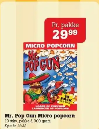 Poetzsch Padborg Mr. Pop Gun Micro popcorn tilbud