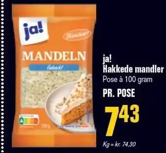 Poetzsch Padborg ja! Hakkede mandler tilbud