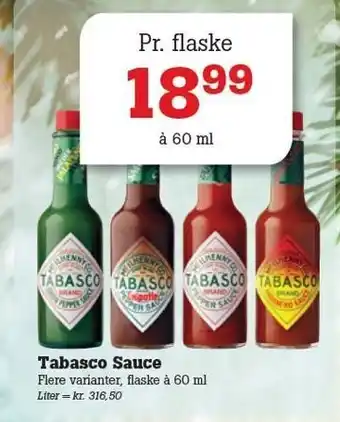 Poetzsch Padborg Tabasco Sauce tilbud