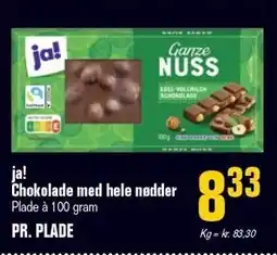 Poetzsch Padborg ja! Chokolade med hele nødder tilbud