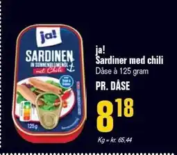 Poetzsch Padborg ja! Sardiner med chili tilbud