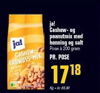 Poetzsch Padborg ja! Cashew- og peanutmix med honning og salt tilbud