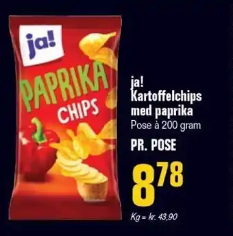 Poetzsch Padborg ja! Kartoffelchips med paprika tilbud