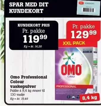 Poetzsch Padborg Omo Professional Colour vaskepulver tilbud