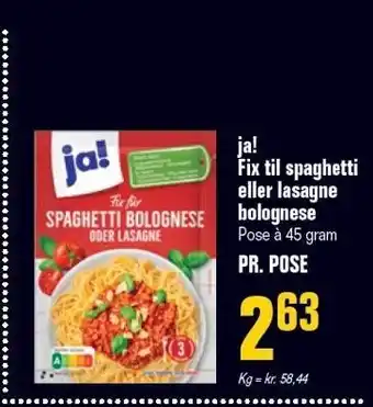 Poetzsch Padborg ja! Fix til spaghetti eller lasagne bolognese tilbud