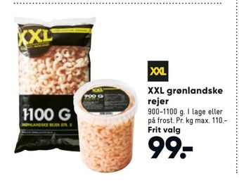 Bilka XXL grønlandske rejer tilbud