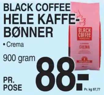 ABC Lavpris BKI KAFFE Hele kaffe- bønner crema tilbud