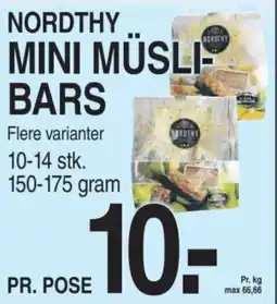 ABC Lavpris Nordthy mini müsli bars tilbud