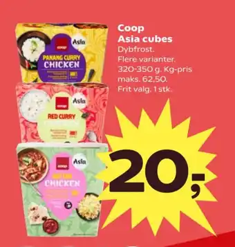 Kvickly COOP Asia cubes tilbud