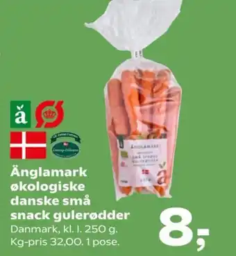 Kvickly Änglamark økologiske danske små snack gulerødder tilbud