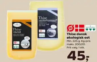 Kvickly THISE Dansk økologisk ost tilbud