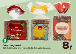 Kvickly Coop rugbrød tilbud