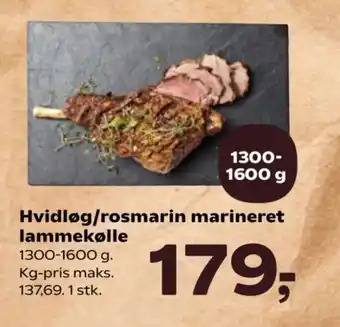 Kvickly Hvidløg/rosmarin marineret lammekølle tilbud