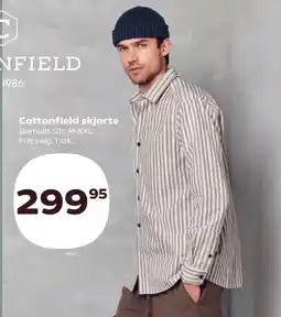 Kvickly Cottonfield skjorte tilbud