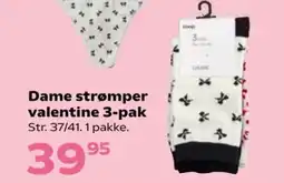 Kvickly Dame strømper valentine 3-pak tilbud