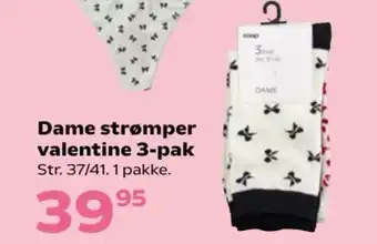 Kvickly Dame strømper valentine 3-pak tilbud