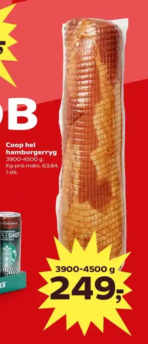 Kvickly Coop hel hamburgerryg tilbud