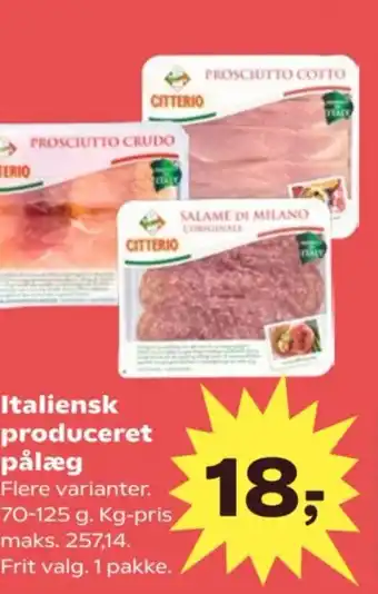 Kvickly Italiensk produceret pålæg tilbud