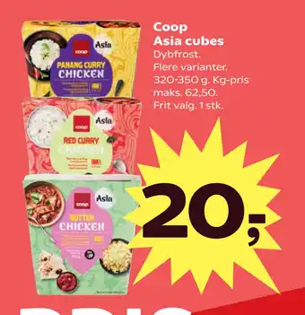 SuperBrugsen Coop Asia cubes tilbud