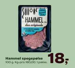 SuperBrugsen Hammel spegepølse tilbud