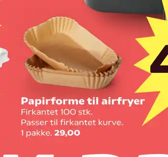 SuperBrugsen Papirforme til airfryer tilbud