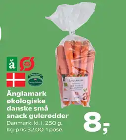 SuperBrugsen Änglamark økologiske danske små snack gulerødder tilbud