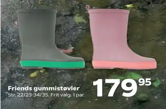 SuperBrugsen Friends gummistøvler tilbud