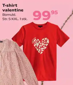 SuperBrugsen T-shirt valentine tilbud