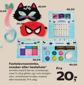 SuperBrugsen Fastelavnssminke, masker eller hestehale tilbud