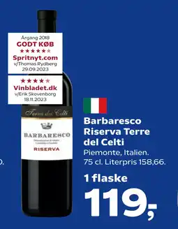 SuperBrugsen Barbaresco Riserva Terre del Celti tilbud