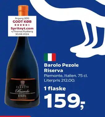 SuperBrugsen Barolo Pezole Riserva tilbud