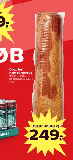 SuperBrugsen Coop hel hamburgerryg tilbud