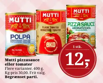 Dagli'Brugsen Mutti pizzasauce eller tomater tilbud