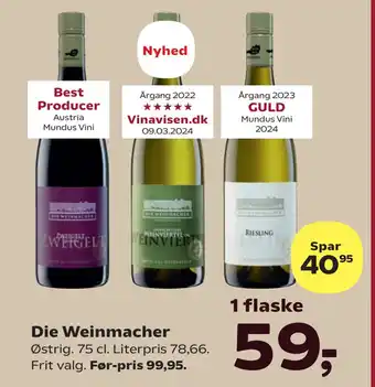 SuperBrugsen Die Weinmacher tilbud