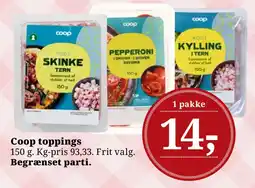 Dagli'Brugsen Coop toppings tilbud