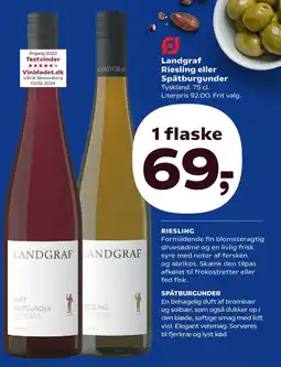 SuperBrugsen Landgraf Riesling eller Spätburgunder tilbud