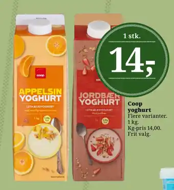 Dagli'Brugsen Coop yoghurt tilbud