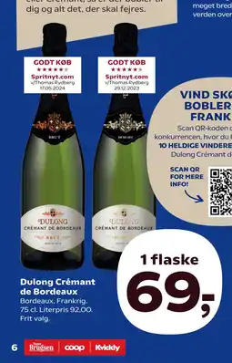 SuperBrugsen Dulong Crémant de Bordeaux tilbud