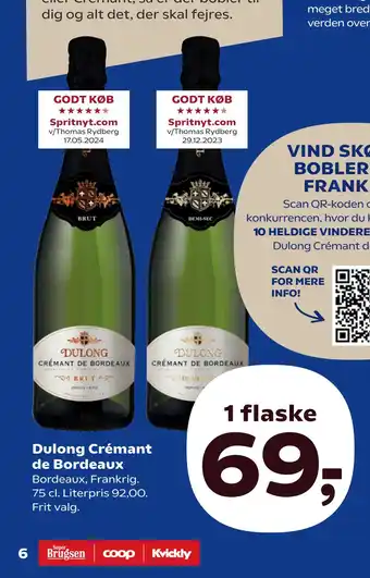 SuperBrugsen Dulong Crémant de Bordeaux tilbud