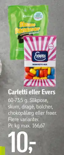 Føtex Carletti eller Evers tilbud