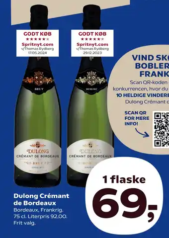 Kvickly Dulong Crémant de Bordeaux tilbud