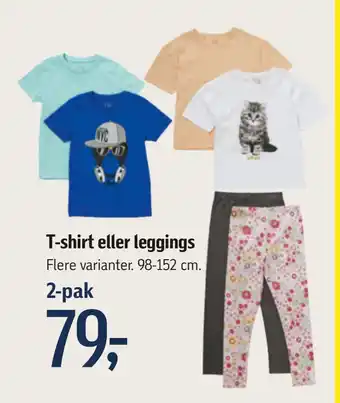 Føtex T-shirt eller leggings tilbud