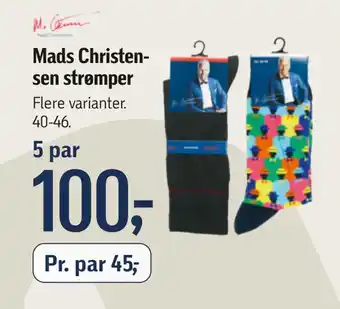 Føtex Mads Christensen strømper tilbud